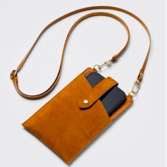 heyday Accessories Heyday Crossbody Phone Holder Sleeve Pouch Brown